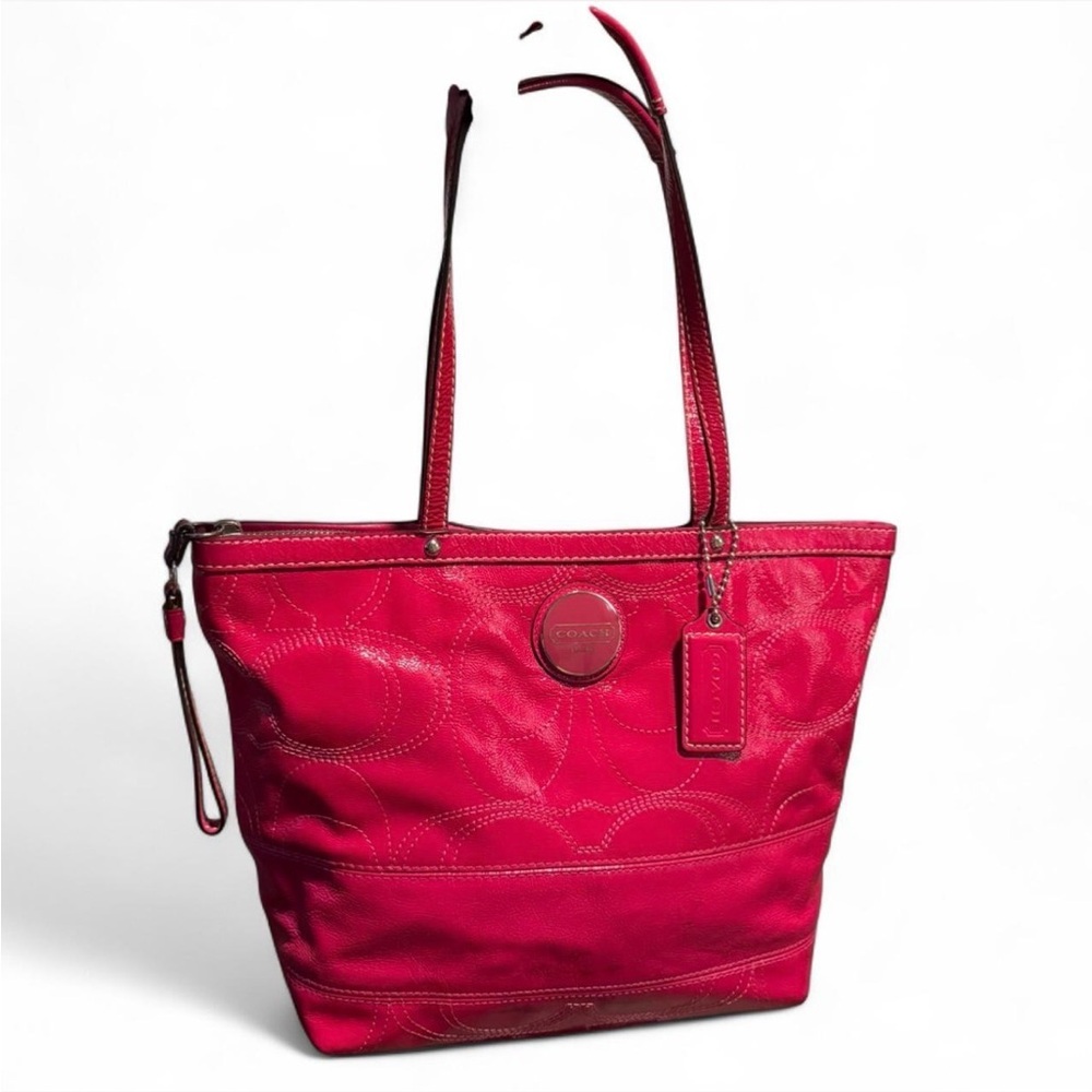 Coach Signature Medium Pink Tote Bag